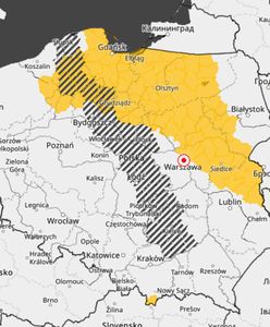 Koniecznie zwróćcie uwagę na ten czarny pas przez środek Polski