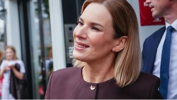 Marta Nawrocka spotkała się z rodaczkami w USA. Były selfies, uściski dłoni i patriotyczne prezenty