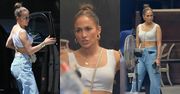 Jennifer Lopez buszuje po sklepie z antykami z odkrytym brzuchem i "skromną" torebką za 3 tysiące (ZDJĘCIA)