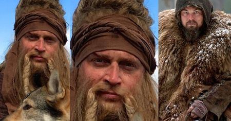 Adamczyk też pozuje z wilkiem. Prawie jak DiCaprio (FOTO)