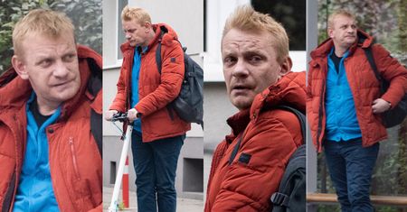 Zdołowany Bartosz Żukowski snuje się po Warszawie na elektrycznej hulajnodze (ZDJĘCIA)