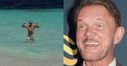 Cezary Pazura pręży IMPONUJĄCE mięśnie, wyłaniając się z otchłani oceanu: "Posejdon powrócił!" (FOTO)