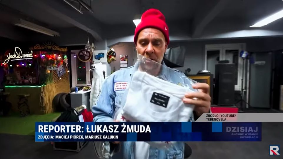 Materiał o raperze na antenie TV Republika