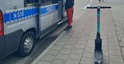 17-latek jechał z dziewczyną hulajnogą. Miał 1,5 promila. Dostał trzy mandaty
