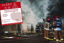 "Zostań w domu i zamknij okna". Alert RCB po pożarze hali na Śląsku