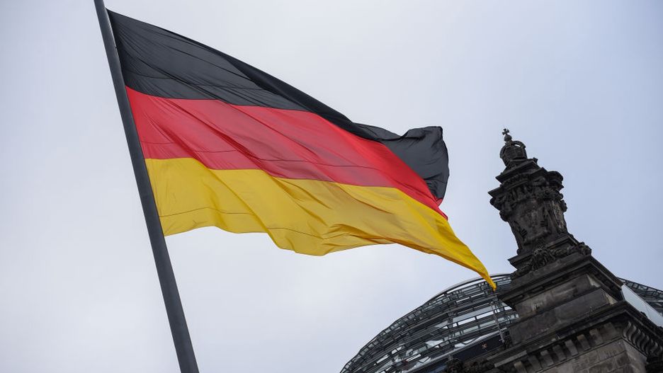 BERLIN, GERMANY - 2019/08/16: A Germany flag at the Reichstag Building or the German Federal Parliament Building in Berlin. (Photo by Omar Marques/SOPA Images/LightRocket via Getty Images)