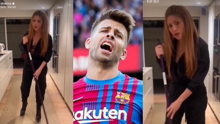 Shakira mopuje podłogę w kuchni, śpiewając WYMOWNĄ piosenkę