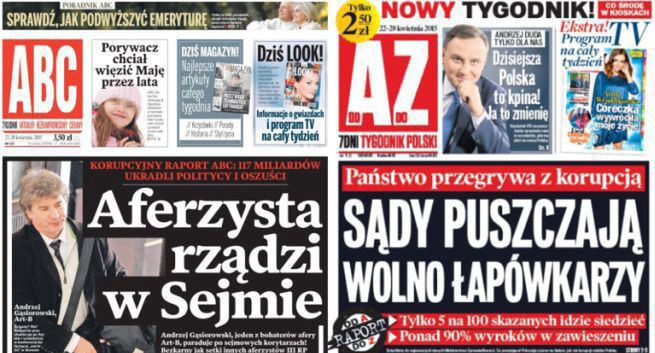 Branża: tygodniki „ABC” i „Od A do Z” podobne do siebie. Przypominają „Fakt”