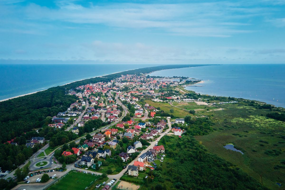 Widok na Półwysep Helski 