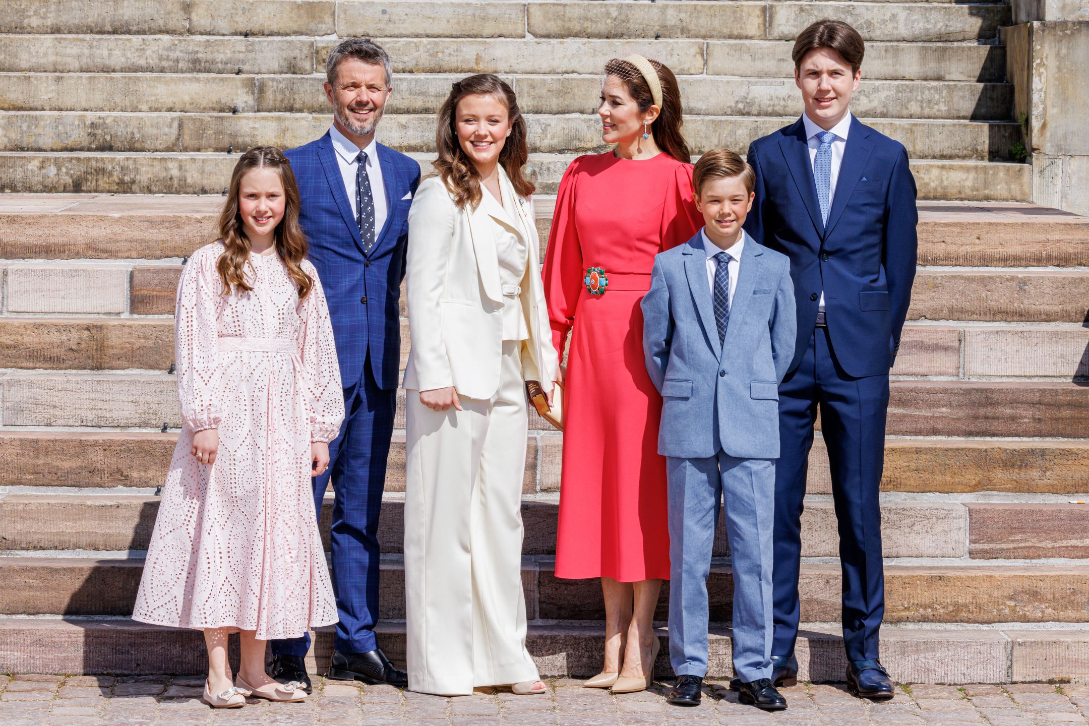 Książę Fryderyk i księżna Maria z dziećmi
