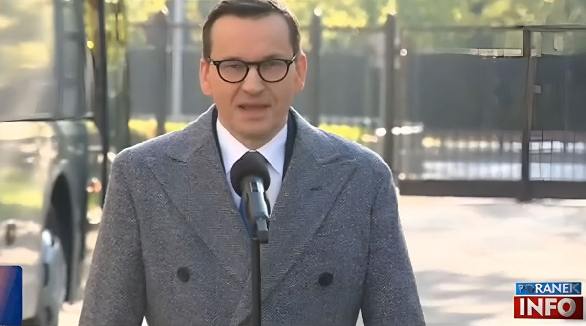 Widzowie nie mieli tego usłyszeć. Wpadka TVP Info podczas konferencji Morawieckiego