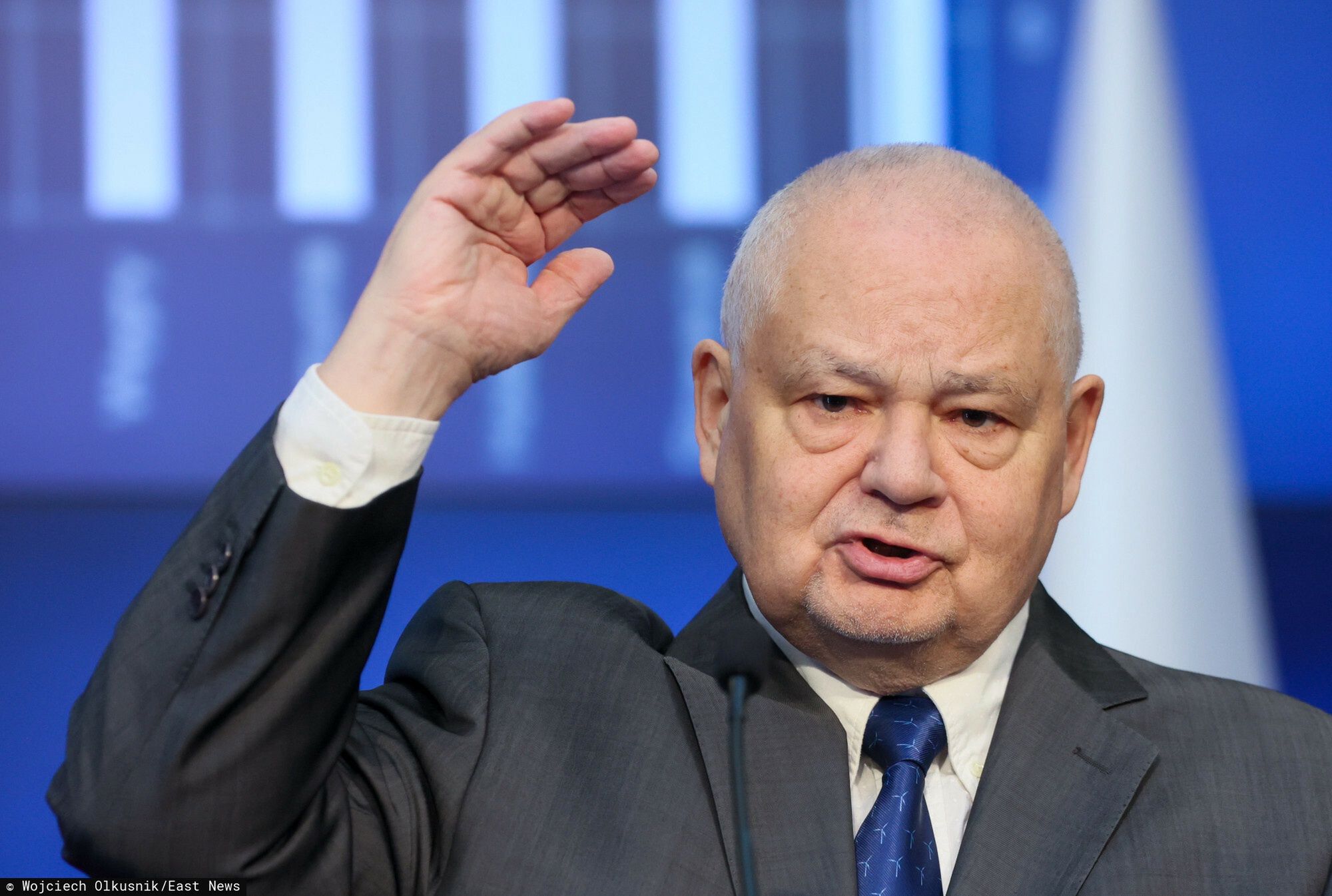 Konferencja prezesa NBP Adama Glapi?skiego
Fot. Wojciech Olkusnik/East News, Warszawa, 08.09.2022. Konferencja prasowa prezesa NBP Adama Glapinskiego po srodowej podwyzcze stop procentowych.
Wojciech Olkusnik