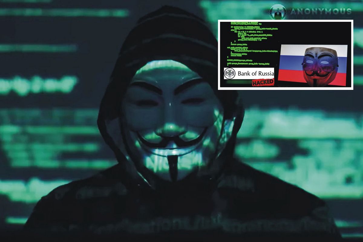 Centralny Bank Rosji celem Anonymous