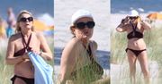 70-letnia Grażyna Szapołowska smaży się w bikini na jurackiej plaży (ZDJĘCIA)