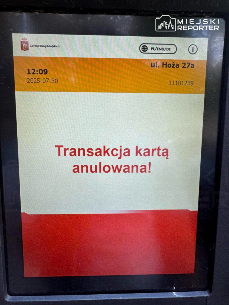 Warszawa: Awaria systemu poboru opłat za postój w SPPN. Problemy z płatnościami w parkomatach