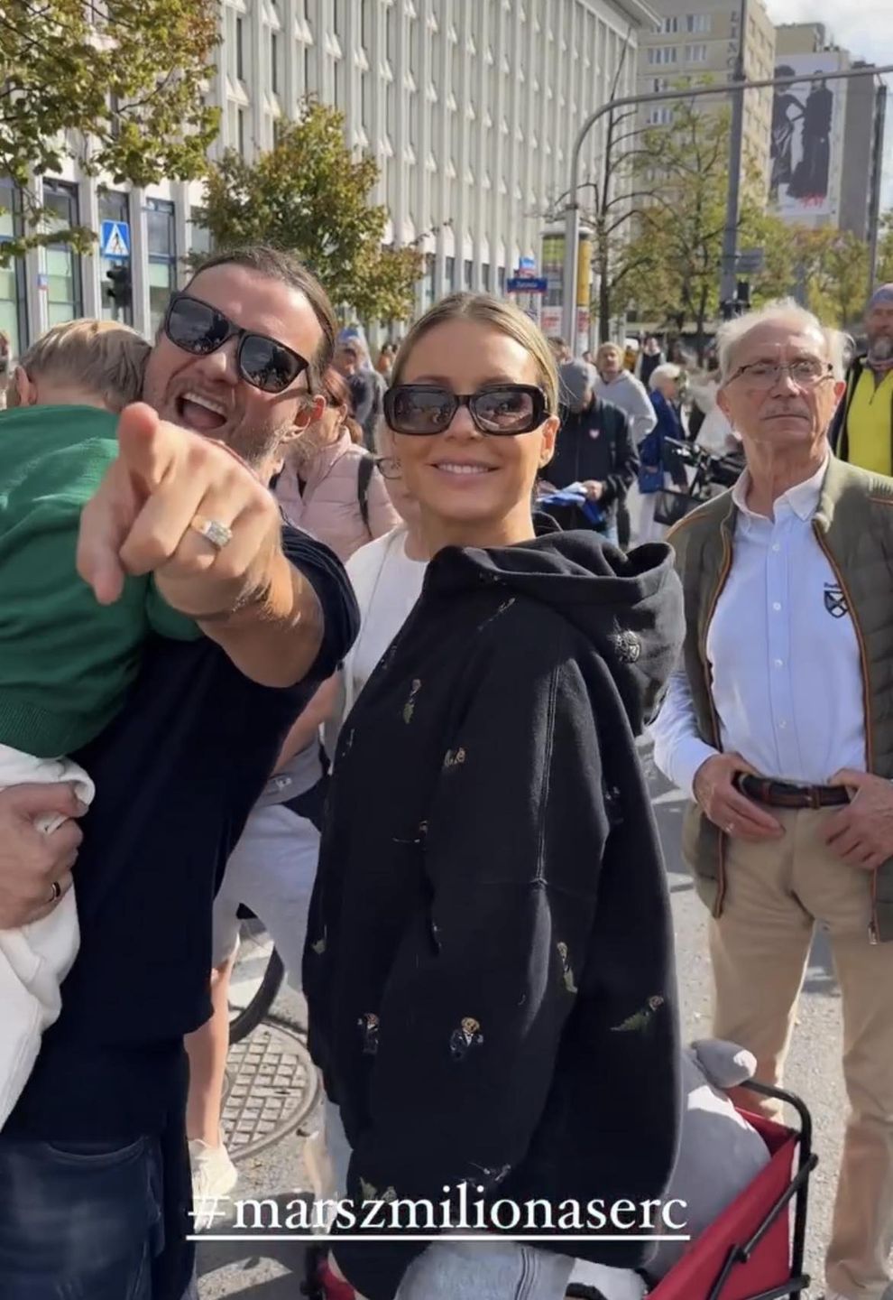 Małgorzata Rozenek relacjonuje "Marsz Miliona Serc"