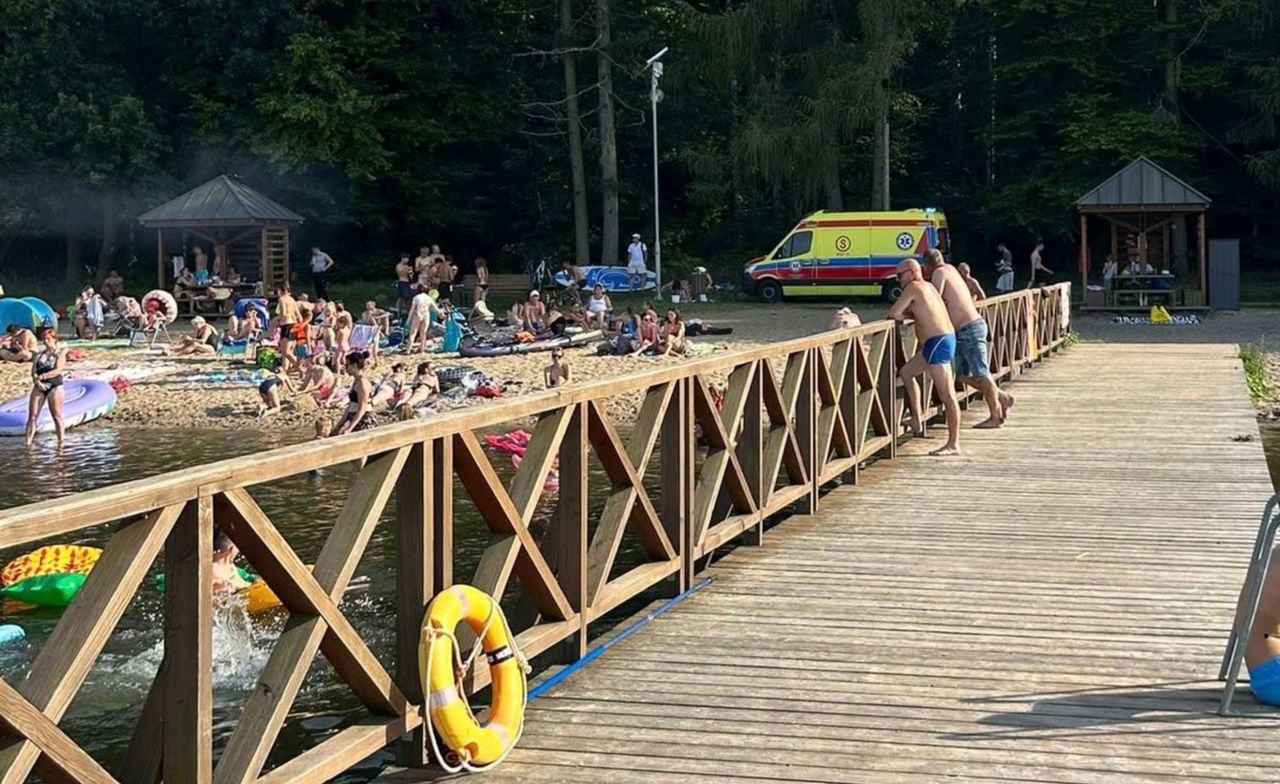 Gorzów: Dramatyczne sceny nad jeziorem Marwicko. Ratownicy i strażacy w akcji