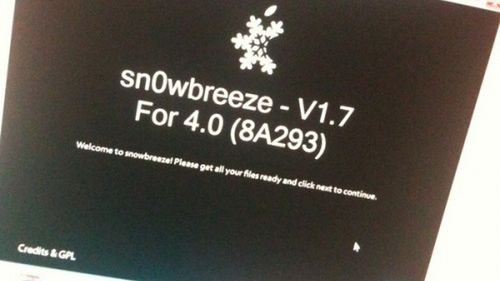 Nowy sn0wbreeze ze wsparciem dla nowego iBoot'a iPhone'a 3GS 1