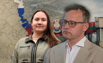 Dyplomatka z Rosji i Romanowski przy jednym stole