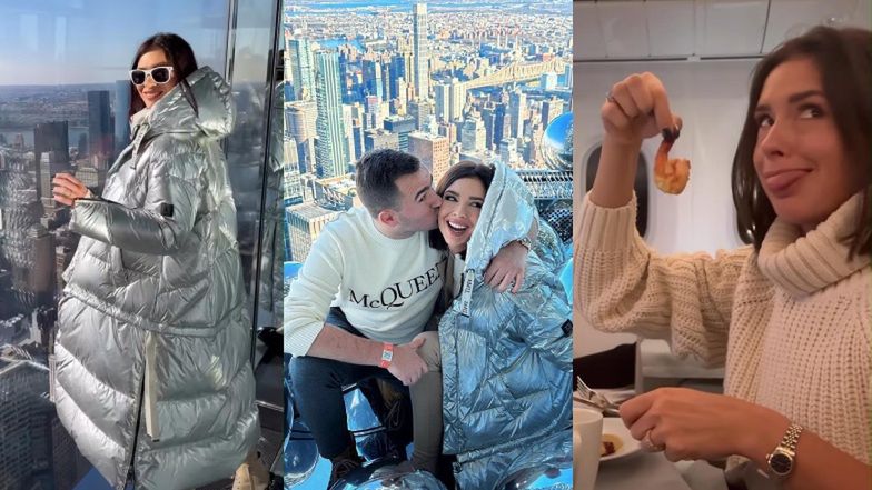 Odziana w SREBRNĄ kurtkę Klaudia zwiedza Nowy Jork u boku ukochanego: "Spełniłam swoje marzenie" (ZDJĘCIA)