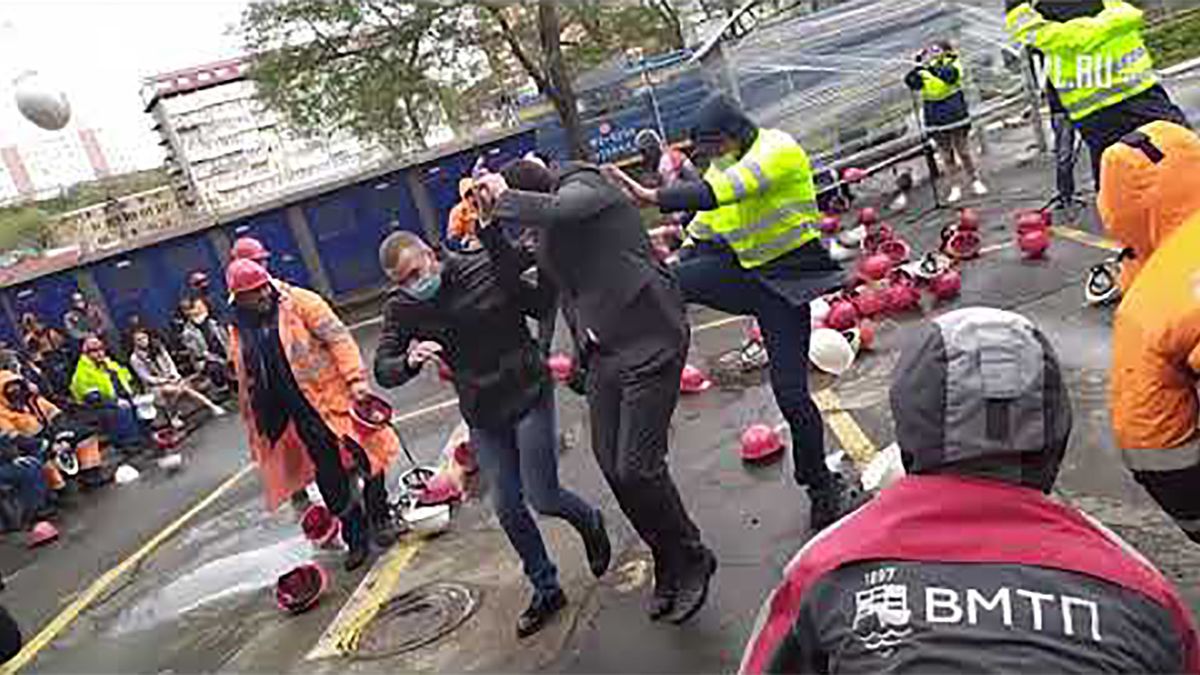 Portowcy protestowali przeciwko nowemu zarządowi