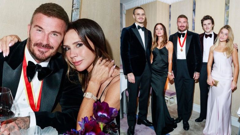 Rodzina Beckhamów świętuje tytuł szlachecki Davida