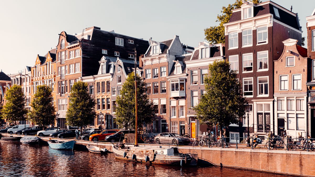 Kamienice w Amsterdamie