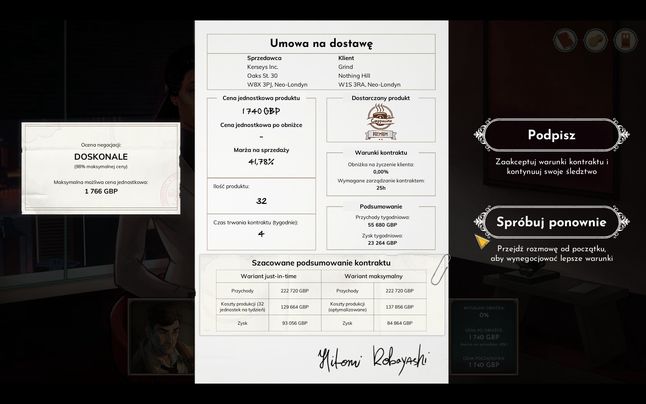 Negocjowanie marży jest fajnie pomyślane i przyjemnie się podpisuje takie kontrakty