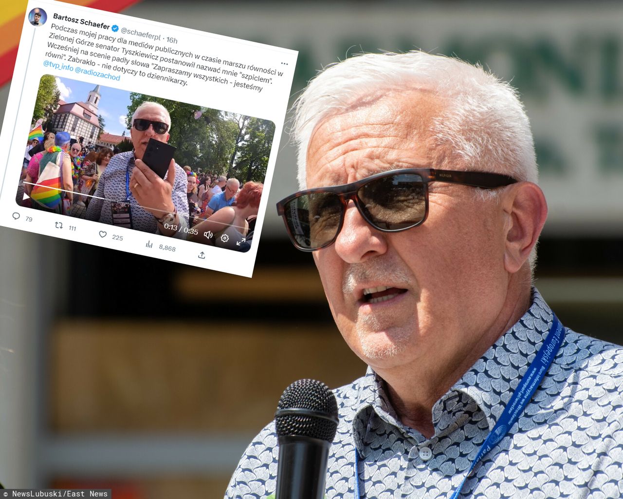 "Jest pan szpiclem". Starcie z dziennikarzem TVP na Marszu Równości