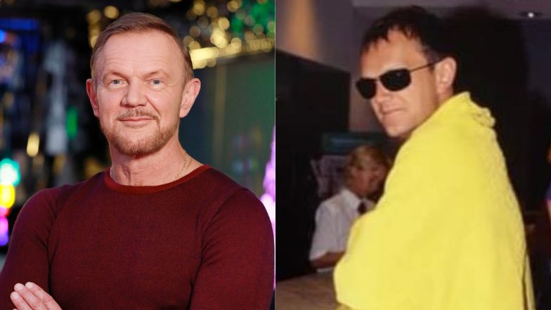 Cezary Pazura chwali się zdjęciem w SLIPACH przy hotelowej recepcji. "Ten brak obciachu..." (FOTO)