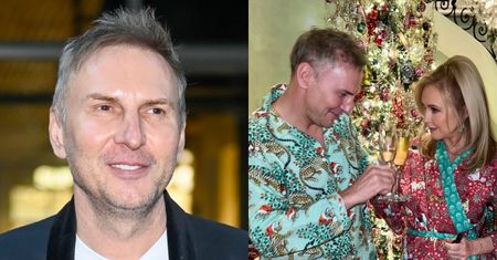 Krzysztof Gojdź w ŚWIĄTECZNEJ PIŻAMCE imprezuje z matką Paris Hilton. Fajnie się bawią? (FOTO)