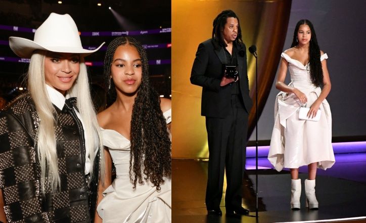 Rodzina Carterów na gali Grammy