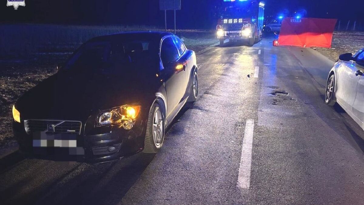 Śmiertelny wypadek na drodze Opole Lubelskie - Puławy