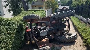 Pijany traktorzysta przewrócił ciągnik. Grozi mu do 3 lat więzienia