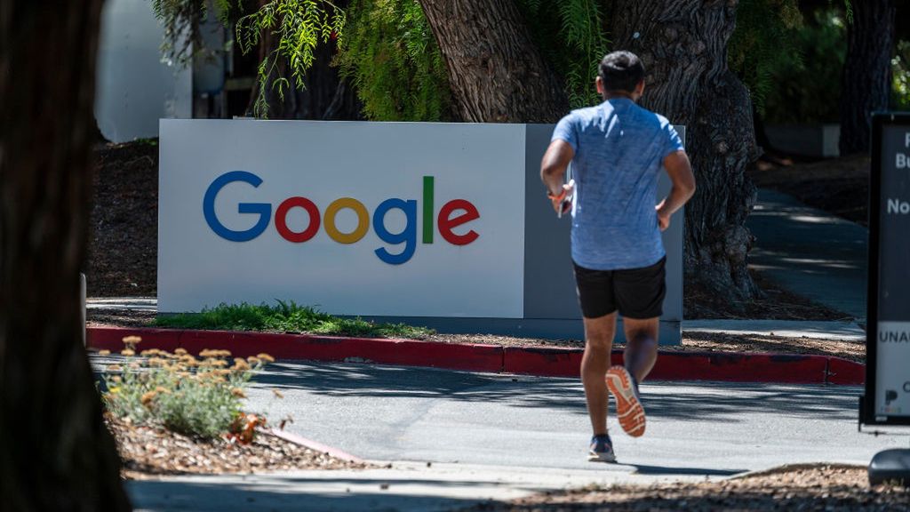 DOJ Mulls Google Breakup Push After Landmark Antitrust Win
A jogger at Google headquarters in Mountain View, California, US, on Wednesday, Aug. 14, 2024. A bid to break up Alphabet Inc.'s Google is one of the options being considered by the Justice Department after a landmark court ruling found that the company monopolized the online search market, according to people with knowledge of the deliberations. Photographer: David Paul Morris/Bloomberg via Getty Images
Bloomberg
Pedestrian, Pedestrians, United States of America, North American, Business Finance and Industry, Signs, Sign, USA, U.S.A., People, Signage, U.S., United States, US, Mountain View, Technology, Technology, Americas, Business Finance and Industry, American, Logo, Person, California