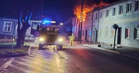 W Wysokiej płonął budynek wielorodzinny