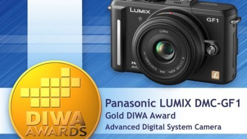 Panasonic GF-1 z ze złotym medalem DIWA 1