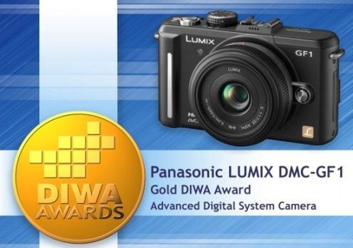 Panasonic GF-1 z ze złotym medalem DIWA