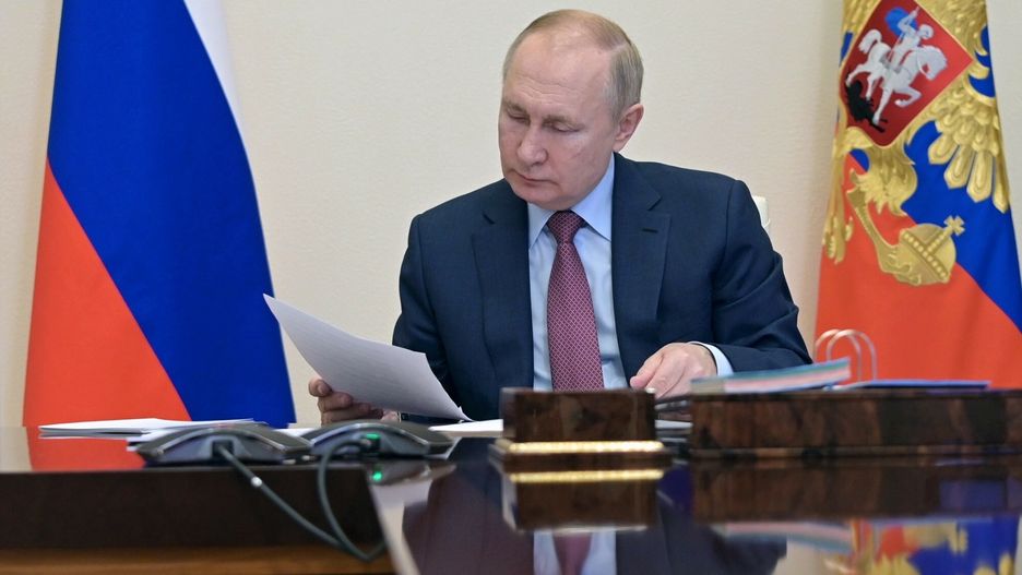 arch49
6748837 26.01.2022 Russian President Vladimir Putin chairs a meeting with Italian businessmen via video conference at the Novo-Ogaryovo state residence outside Moscow, Russia. Aleksey Nikolskyi / Sputnik
Aleksey Nikolskyi