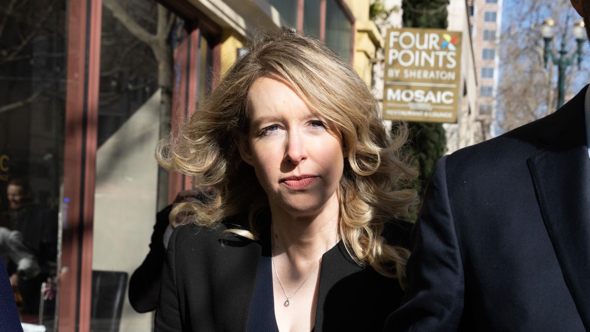 Elizabeth Holmes, founder of Theranos Inc., arrives at federal court in San Jose, California, US, on Friday, March 17, 2023. Holmes made her final appearance before the federal judge who sentenced her to 11 1/4 years in prison for defrauding Theranos investors. She's scheduled to report to prison next month, but is asking to remain free on bail while she appeals her conviction and sentence. Photographer: Benjamin Fanjoy/Bloomberg via Getty Images