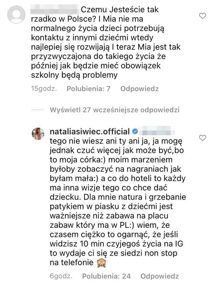 Natalia Siwiec broni wychowywania córki w Tulum