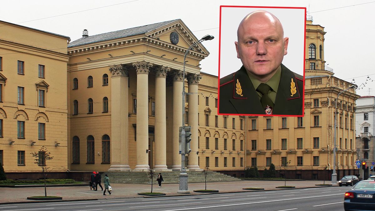 Białoruskie KGB miało rozpocząć intensywne szkolenie języka polskiego dla kursantów. Na zdj. szef Komitetu - gen. Iwan Tertel