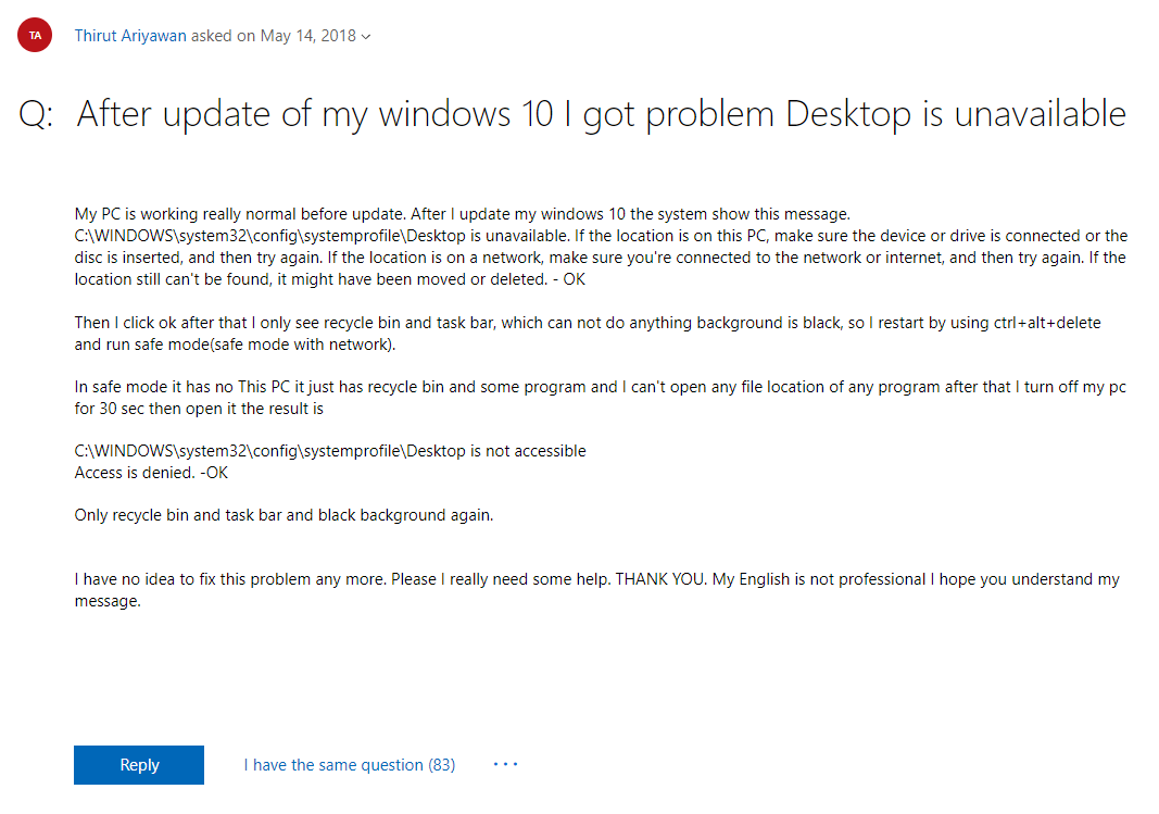 Na forum Microsoftu problem opisywany jest przez użytkowników od kilku dni.