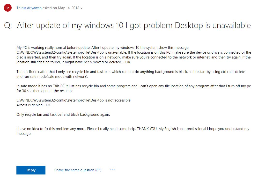 Na forum Microsoftu problem opisywany jest przez użytkowników od kilku dni.