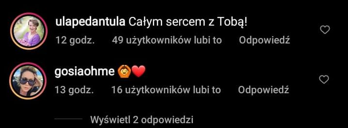 Koleżanki Chajzera wspierają Małgorzatę Walczak