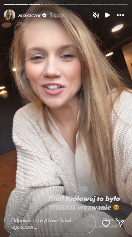 Agnieszka Kaczorowska podsumowuje udział w Królowej przetrwania