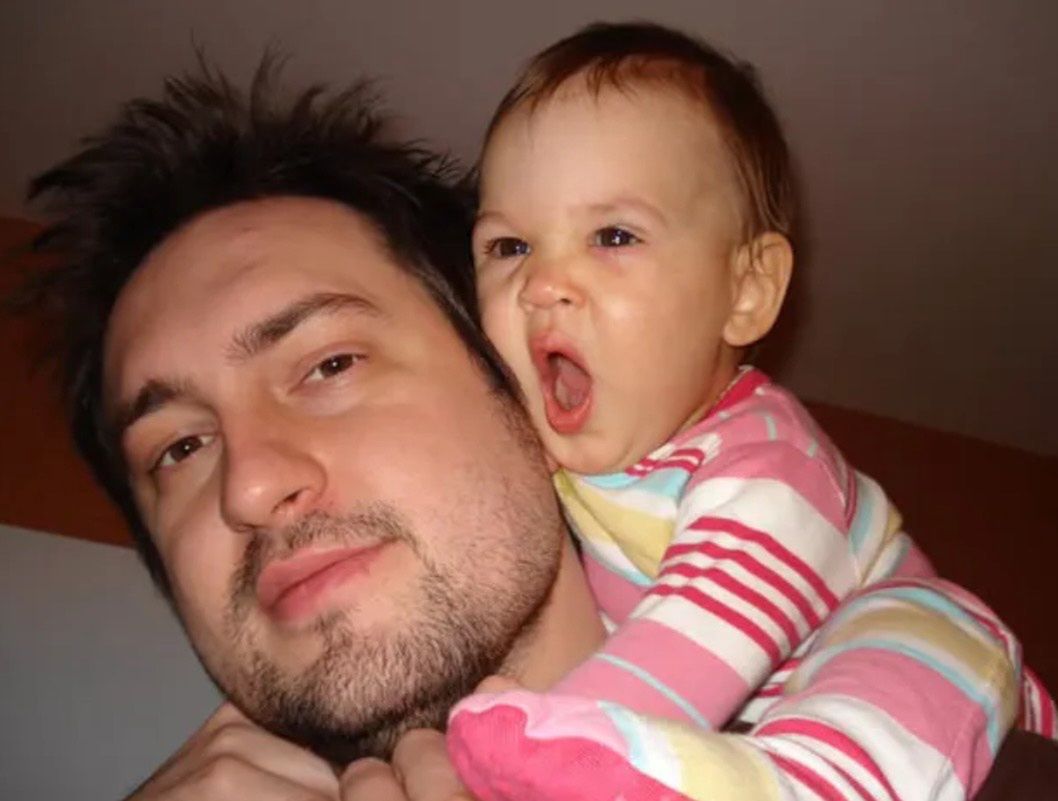 Marcin Prokop z córką