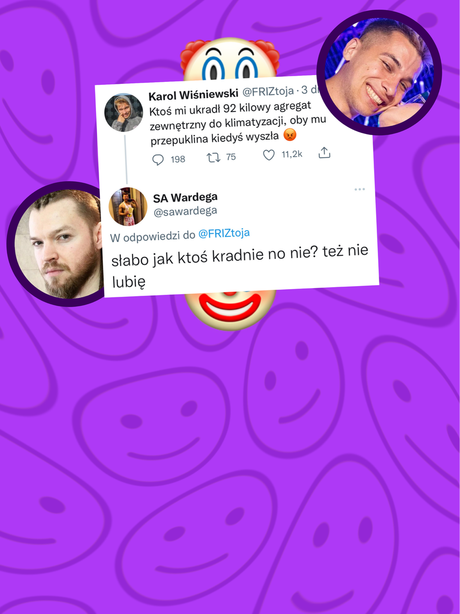 Wardęga m a s a k r u j e Friza na Twitterze