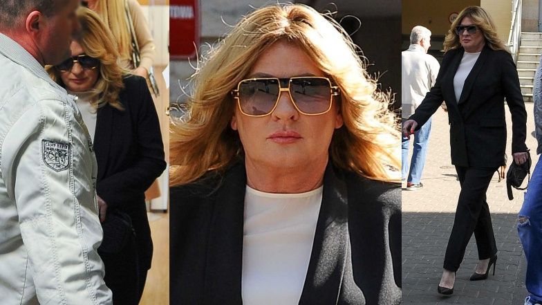 Beata Kozidrak wychodzi z sądu po usłyszeniu wyroku