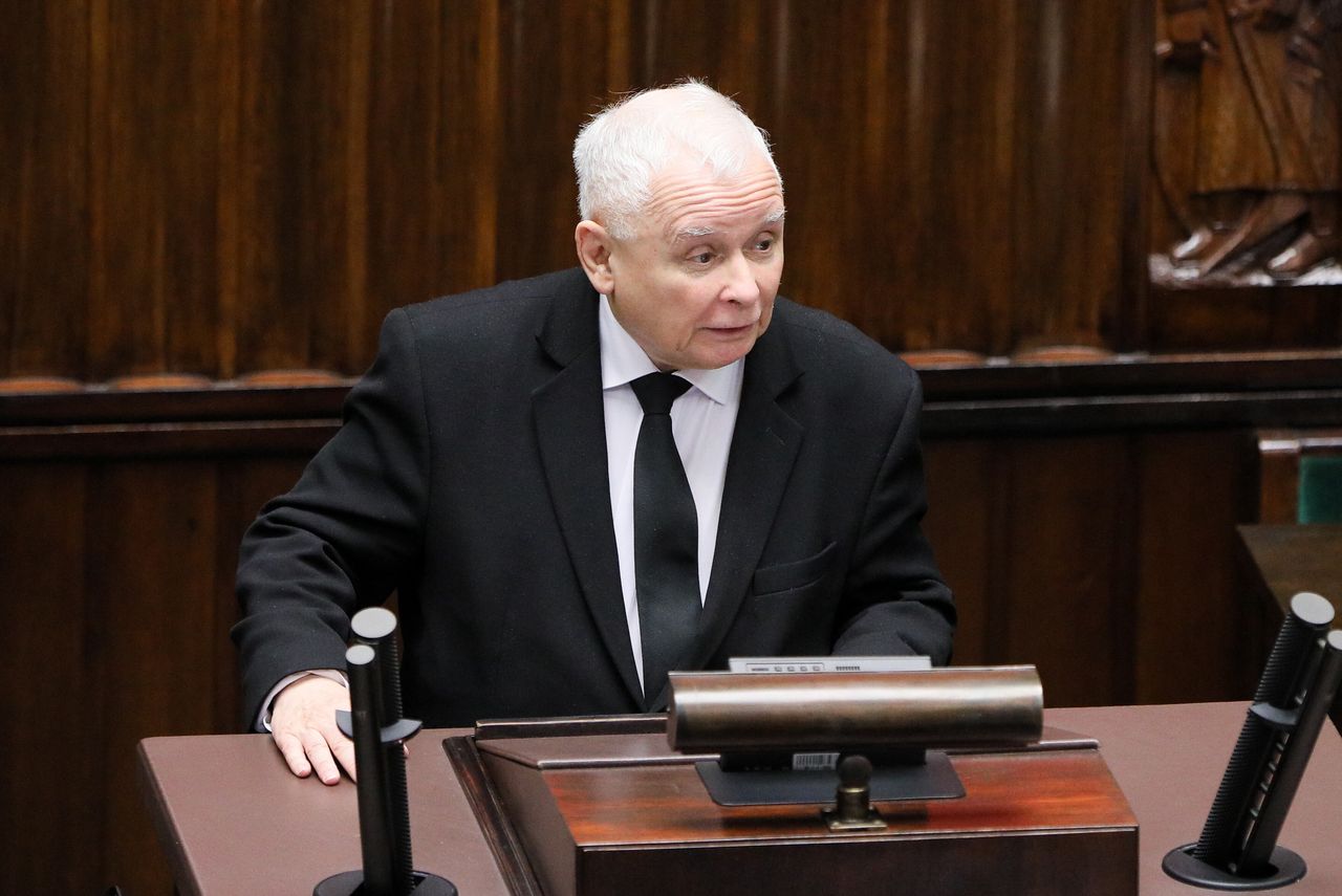 Prezes PiS Jarosław Kaczyński 